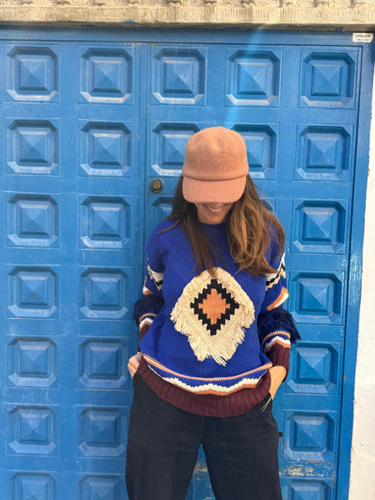 Jersey de Punto Boho Chic con Flecos